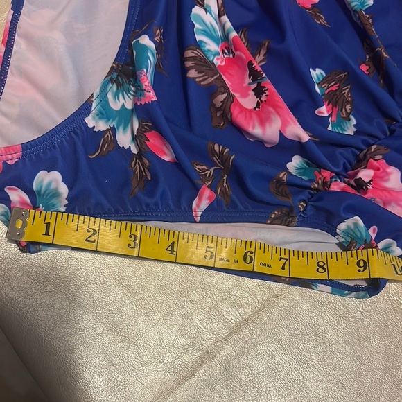 COCOSHIP Blue Floral Bikini - Picture 8 of 9